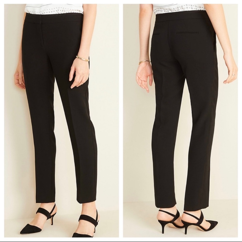 Ann Taylor Silk Pants Trousers Black Size 10